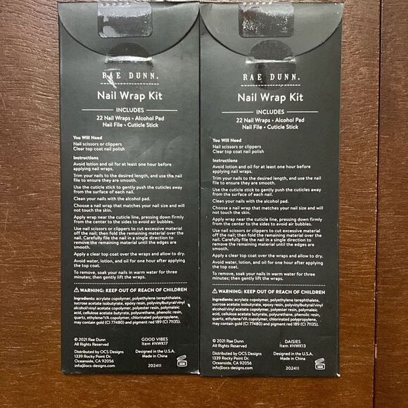 Ray Dunn Nail Wrap Kit lot JOY/PEACE/LOVE & GOOD VIBES/FREE SPIRIT/BLESSED - Picture 7 of 7